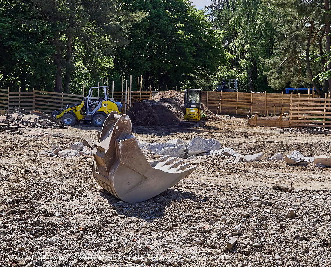 31.05.2022 - Baustelle am Haus für Kinder in Neuperlach